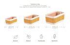 Set of 3 Handmade Natural Fiber Storage Boxes with Colored Leather Trim