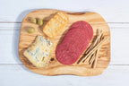 Handmade Olive Wood Cutting Board – Reversible, Rustic & Food-Safe | 12x7" (30x18cm)