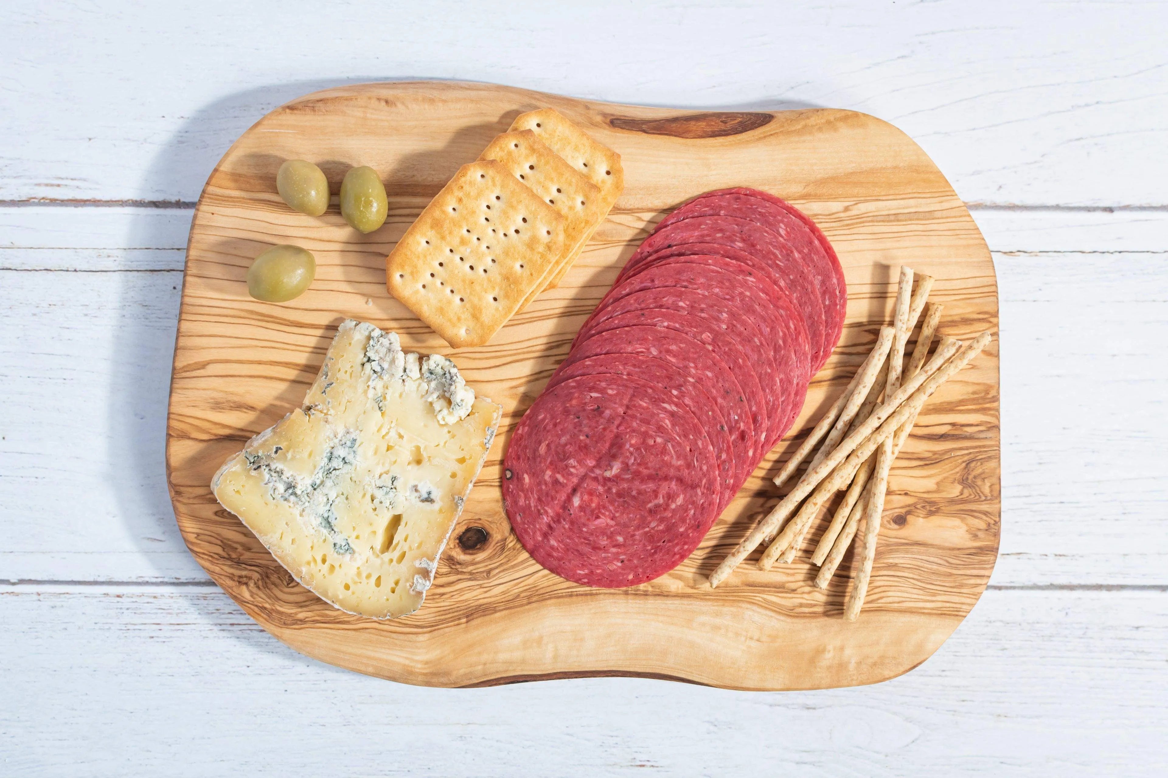 Handmade Olive Wood Cutting Board – Reversible, Rustic & Food-Safe | 12x7" (30x18cm)