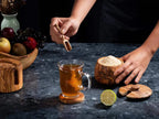 Handmade Olive Wood Jar with Lid & Scoop – Natural Spice Container