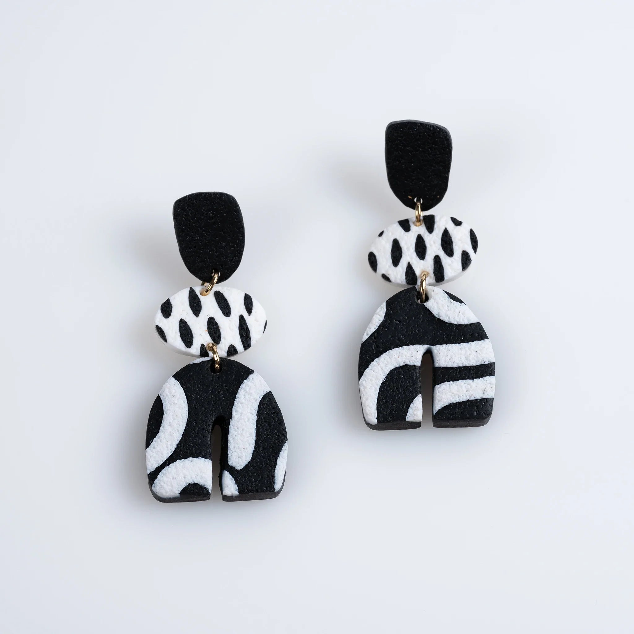 Lezarcad Handmade Polymer Clay Earrings – Artistic, Eco-Friendly & Unique