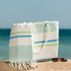 Lezarcad Thermal Beach Bag with Absorbent Towel – Stylish & Spacious Tote