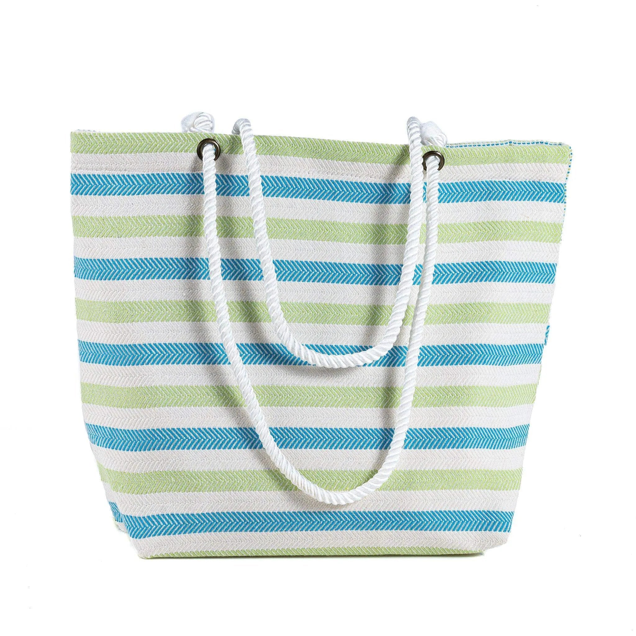 Lezarcad Thermal Beach Bag with Absorbent Towel – Stylish & Spacious Tote