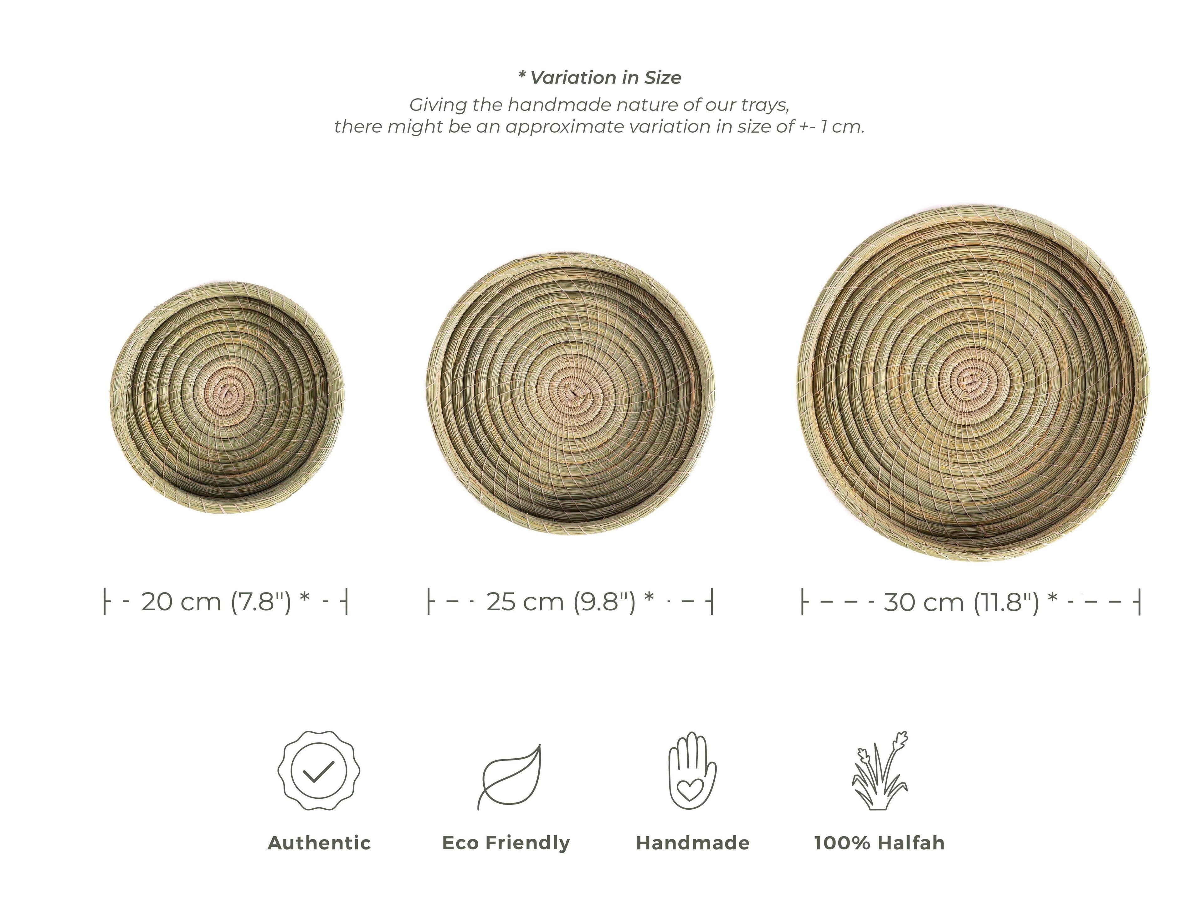 Lezarcad set of 3 Halfa Trays