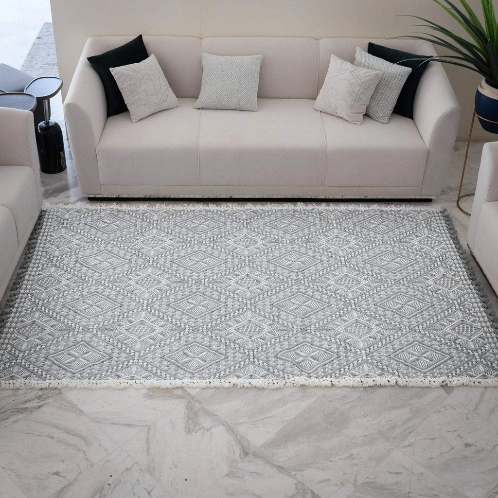 Luxury Handwoven Boho Rug, Premium Carpet - Reversible Artisan Design for Living Room, Bedroom, Dining Room - Durable, Soft, and Eco-Friendly