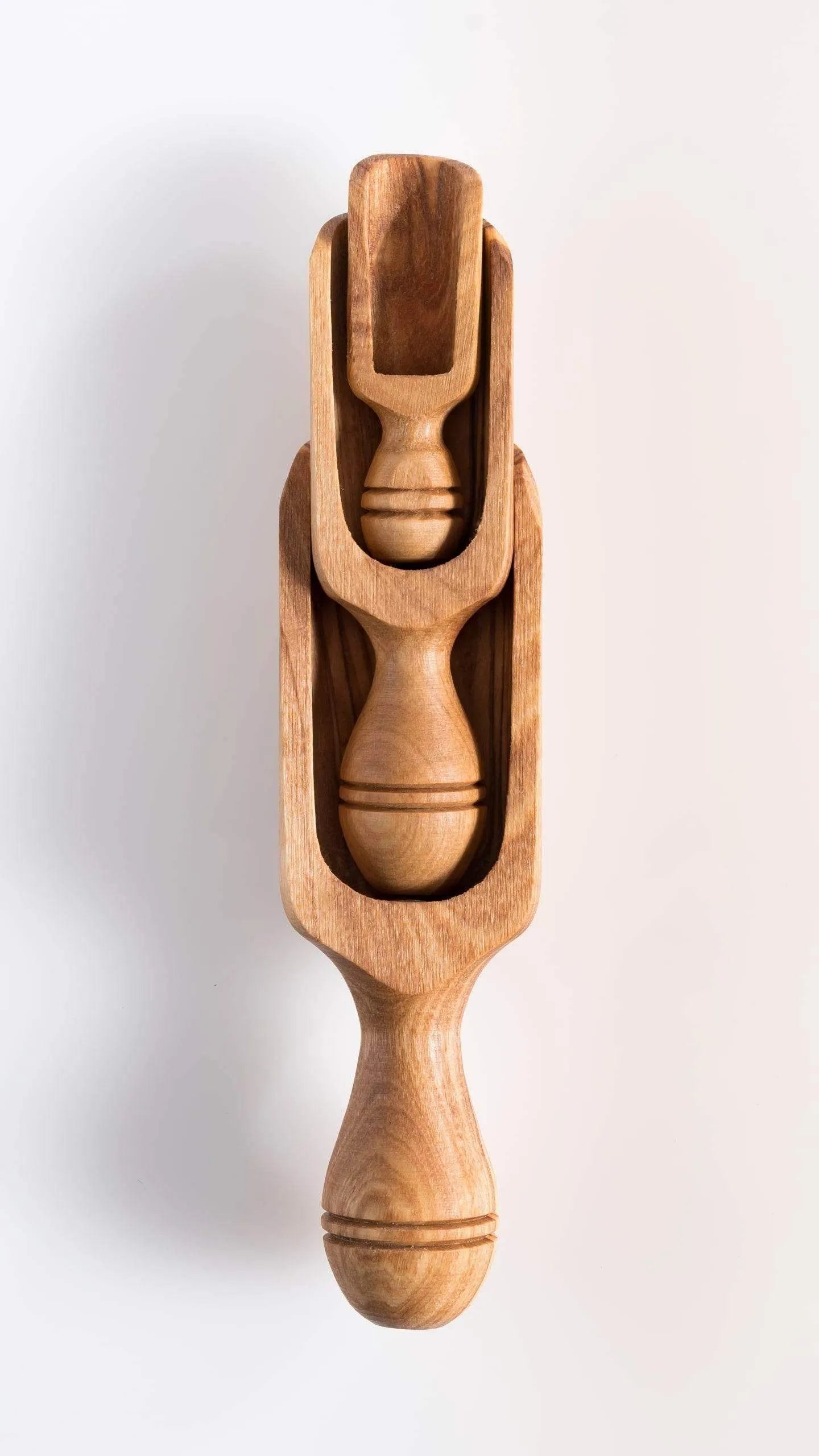 Olive Wood Kitchen Scoop Set - 3 Sizes