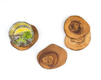 Rustic Olive Wood Coasters Set of 6 – Handmade, Durable & Eco-Friendly