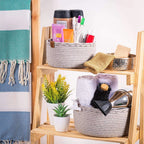Set of Light Grey Cotton Organizers