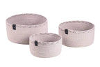 Set of Light Grey Cotton Organizers